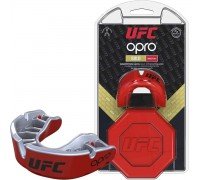Капа OPRO Gold UFC Hologram Red Metal/Silver (art.002260002)