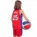 Форма баскетбольна підліткова NB-Sport NBA SIXERS 25 BA-0904 M-2XL червоний-синій