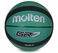 М'яч баскетбольний гумовий MOLTEN GR7 BGR7-GK-SH №7 зелений-чорний