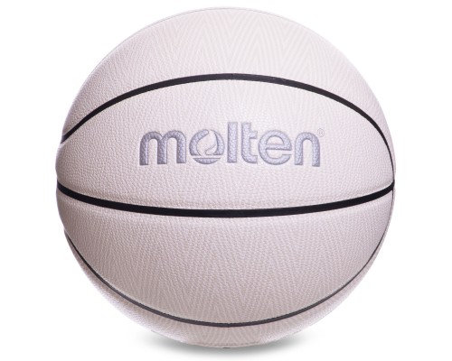 М'яч баскетбольний Composite Leather MOLTEN B7F3500-WG №7 білий-сірий
