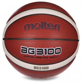 М'яч баскетбольний Composite Leather MOLTEN B7G3100 №7 помаранчевий