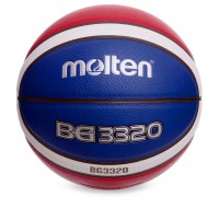 М'яч баскетбольний Composite Leather №6 MOLTEN B6G3320 помаранчевий-синій