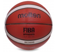 М'яч баскетбольний Composite Leather MOLTEN FIBA ​​APPROVED B6G3800 №6 коричневий