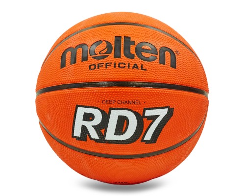 М'яч баскетбольний гумовий MOLTEN B7RD №7 помаранчевий
