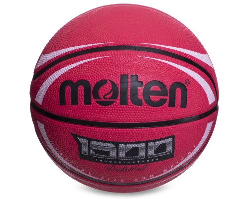 М'яч баскетбольний гумовий MOLTEN B7RD-1500WRW №7 червоний