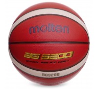 М'яч баскетбольний Composite Leather №7 MOLTEN B7G3200-1 помаранчевий-синій