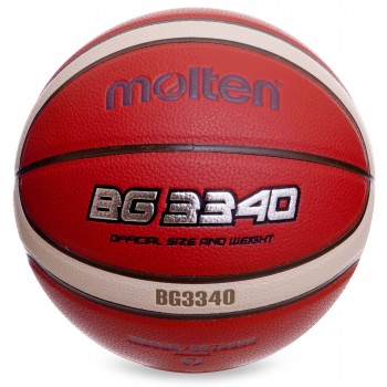 М'яч баскетбольний Composite Leather №7 MOLTEN B7G3340 помаранчевий