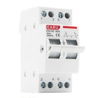 Перемикач введення резерву трипозиційний для генератора/інвертора EARU на 40A, 2 полюси 