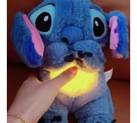 Мягкая дишащая игрушка-ночник Стич синий