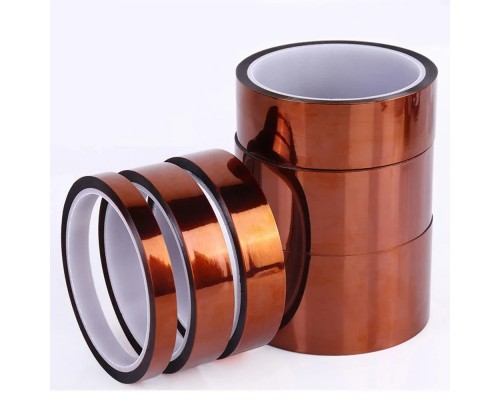 Kapton\каптон лента термостойкая 40 мм 0,05 мм 33 м| Полиимидный скотч для электроники и ремонта