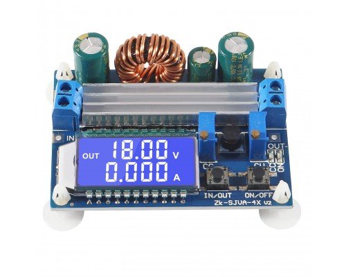 Перетворювач знижуквальний\підвищувальний DC-DC з LCD дисплеєм 5.5-30В - 0.5-30В ZK-SJVA-4X