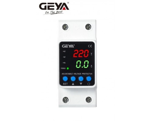 Реле захисту від перенапруги GEYA GPS6-VA5 2P 63A на DIN-рейку