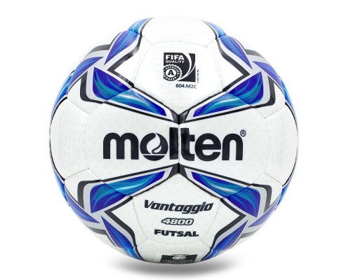 М'яч для футзалу MOLTEN Vantaggio 4800 F9V4800 №4 білий-синій