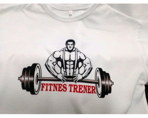 Футболка с лого Fitnes Trener