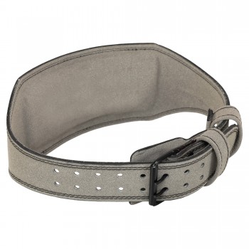 Пояс атлетический кожаный FISTRAGE VL-5154 спинка-15см размер-S-XL серый Серый
