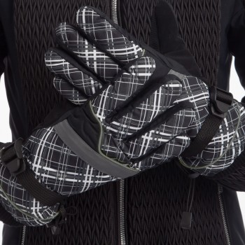 Перчатки горнолыжные теплые женские SP-Sport B-7702 M-XL Черный-голубой