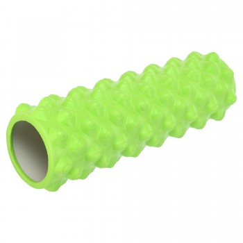 Роллер массажный цилиндр (ролик мфр) 45см Grid Rumble Roller SP-Sport FI-9395 Салатовый