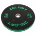 Бамперные диски резиновые Bumper Plates Zelart TA-4790-10 51мм 10кг черный-зеленый