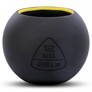 Гиря-колокол чугунная окрашенная BALL BELL LiveUp LP8047-26LB вес 12кг черный