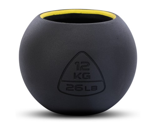 Гиря-колокол чугунная окрашенная BALL BELL LiveUp LP8047-26LB вес 12кг черный