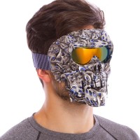 Защитная маска SP-Sport MZ-5 Черный-белый