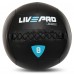 Мяч набивной медицинский для кроссфита WALL BALL LiveUp LP8103-8 8кг черный