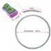 Обруч массажный Хула Хуп SP-Planeta Hula Hoop DOUBLE GRACE MAGNETIC JS-6019 8 секций сиреневый-голубой