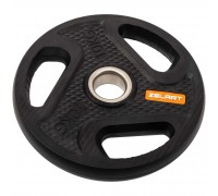 Блины диски композитные с тройным хватом и металлической втулкой Zelart TA-4791-10 51мм 10кг черный