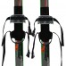 Лыжи беговые детские в комплекте с палками Zelart SK-0881-90B Черный-салатовый-оранжевый
