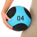 Мяч медицинский медбол Medicine Ball LiveUp LP8112-4 4кг черный-синий