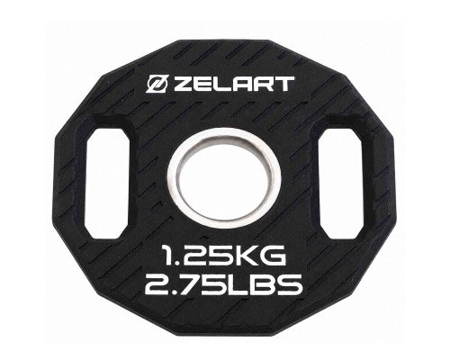 Блины диски TPU 2 Handle металлическая втулка Zelart TA-6996-1_25 ø51мм 1,25кг черный