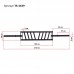 Гриф для штанги Классический с параллельным хватом Zelart TA-3639 длина 0,21м диаметр 28мм вес 21,5кг черный