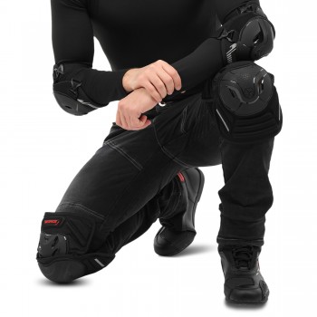 Комплект мотозащиты наколенники и налокотники SCOYCO K46H46 M-L черный Черный