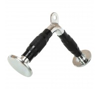 Рукоятка для тяги на трицепс V-образная ручка для блочного тренажера LiveUp LP8192I хром