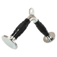 Рукоятка для тяги на трицепс V-образная ручка для блочного тренажера LiveUp LP8192I хром