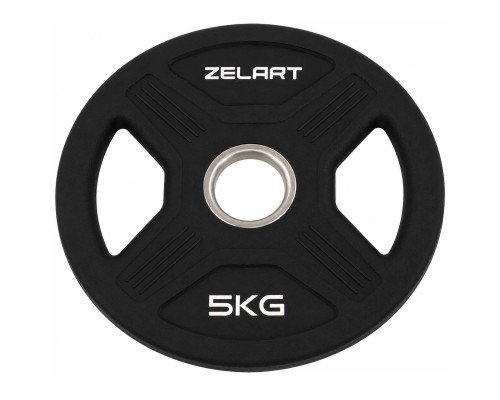 Блины диски TPU 2 Handle металлическая втулка Zelart TA-6995-5 ø51мм 5кг черный