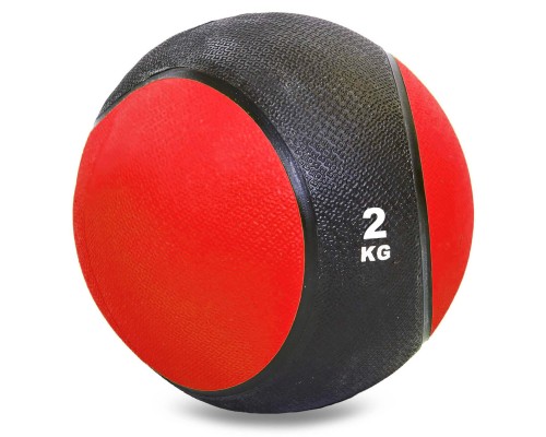 Медбол мяч медицинский Medicine Ball Record C-2660-2 2кг Черный-красный