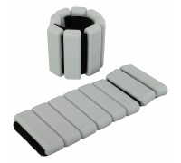 Утяжелители-браслеты для рук и ног с силиконовым покрытием SP-Sport FI-0709 1x0,5кг Серый Утяжелители-браслеты для рук и ног с силиконовым покрытием SP-Sport FI-0709 1x0,5кг Серый