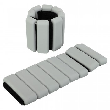 Утяжелители-браслеты для рук и ног с силиконовым покрытием SP-Sport FI-0709 1x0,5кг Серый Утяжелители-браслеты для рук и ног с силиконовым покрытием SP-Sport FI-0709 1x0,5кг Серый