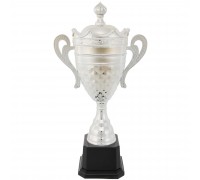 Кубок спортивный наградной SP-Sport King JZ19629-B высота 47см Серебряный