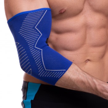 Налокотник эластичный SIBOTE ST-7026 S-XL 1шт синий