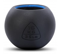 Гиря-колокол чугунная окрашенная BALL BELL LiveUp LP8047-35LB вес 16кг черный