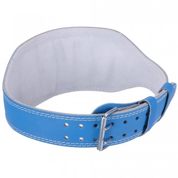 Пояс атлетический кожаный ZELART SB-165103 ширина-15см размер-XS-XXL синий