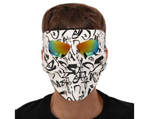 Защитная маска SP-Sport MZ-3 Белый