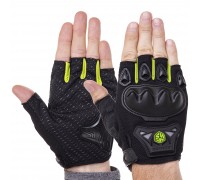 Мотоперчатки SCOYCO MC29D M-2XL цвета в асортименте Черный-салатовый