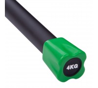 Палка гимнастическая Бодибар Body Bar Zelart FI-1251-4 вес 4кг черный-салатовый Палка гимнастическая Бодибар Body Bar Zelart FI-1251-4 вес 4кг черный-салатовый