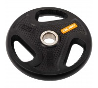 Блины диски композитные с тройным хватом и металлической втулкой Zelart TA-4791-15 51мм 15кг черный