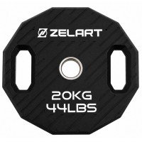 Блины диски TPU 2 Handle металлическая втулка Zelart TA-6996-20 ø51мм 20кг черный