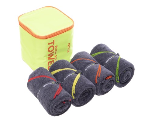 Комплект полотенец спортивных Water Sports TOWEL 4Monster BT-TWT 4шт Салатовый