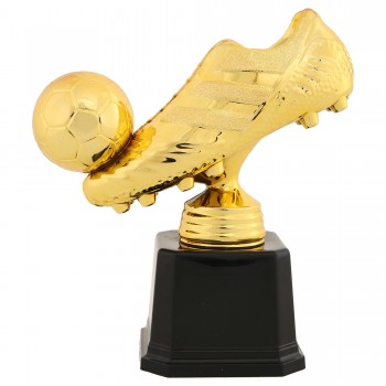 Фигура наградная спортивная SP-Sport Бутса с мячом JZ2227C высота 15см золото